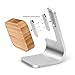 Kollea Aluminum Apple Watch Stand Charging Station Bracket Docking Cradle for All Apple Watch, Carbon Bamboo