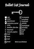 Bullet List Journal : Bullet Journal Notebook: Improve Your Effectiveness With This Bullet Journal, 120 Pages, 7