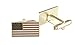 Forge Official American Flag Cufflinks (Gold)