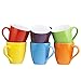 Bruntmor 16 Oz Plain Coffee Mug Set of 6, Large 16 Ounce Ceramic Mugcup Set In Multiple Color, Best Coffee Mug For Your Birthday Gift