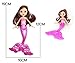 2-Piece Mermaid Doll Toy for Girls or Cake Decoration,Swim in the Water at Bath Time, the Pool, and Beach(Random Color)
