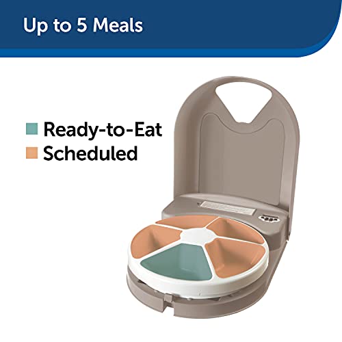 PetSafe 5 Meal Automatic Pet Feeder, Dog and Cat Dry Food Dispenser, with Digital Clock and Portion Control, 1 Cup… - Image 4