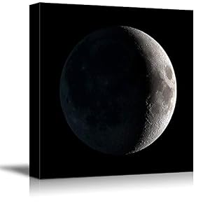 Canvas Wall Art Beautiful Moon in...
