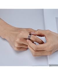 King Will Nature - Anillo de cerámica de 0.276 in con incrustaciones de madera de koa, acabado pulido, ajuste cómodo