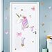 Easma Unicorn Wall Decals Bedroom Wall Decor Girls Wall Decals Unicorn Peel and Stick Removable Wall Decals Watercolour -15.8X15.8in