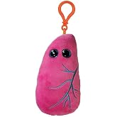 GIANTmicrobes Lung Plush Keychain, Respiratory Therapist Gifts, Pulmonologist Gifts, Respiratory Therapy Gifts, Lung Transplant Survivor Gifts, Lung Cancer Survivor Gifts, Lung Pillow, Bag Charms
