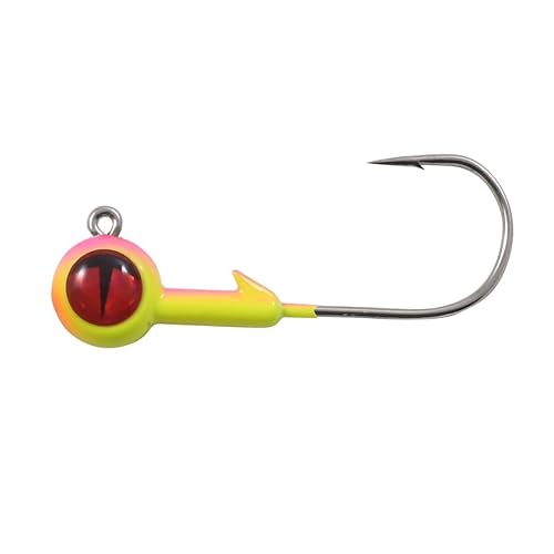Northland Fishing Tackle Tungsten Jig for Walleye, Bass, & Panfish, Bubblegum, 1/4 Oz 2/0 Hook, 2/Card
