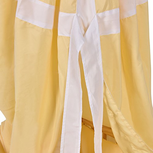 SKEMiDEX---Wood Baby Cradle Rocking Crib Bassinet Bed Sleeper Born Portable Nursery Yellow This Wooden Baby Cradle comes complete with everything your baby needs for sleep - Thumbnail 7