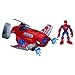 Playskool Heroes Spiderman Figure Deluxe Action Gear Plane, 5