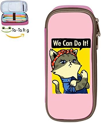 Custom We Can Do It! Kids 3D Printing Pencil Case Students Stationery Bags Pencil Holders Pen Bag