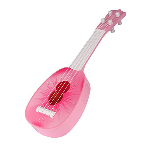 [Guitar Ukulele Toy] Shopline Musical Instrument Toy with Fruit Style Can Play Learn for Baby Kids (Juicy Peach) - Thumbnail 6