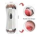 Male Masturbator Cup Realistic Vagina and Mouth Masturbator Vibrating Sucking Pump Pocket Pussy and Male Sex Toys for Man Double Sided Masturbation Stroker Sexymate