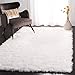 SAFAVIEH Faux Sheep Skin Collection Area Rug - 6' x 9', Ivory, Silken Glam Design, Non-Shedding & Easy Care, 2.35-inch Thick Ideal for High Traffic Areas in Living Room, Bedroom (FSS235A)