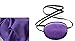 1PC Silk Eye Patch Elastic Eye Patches Lazy Eye Patches Single Eye Mask for Kids and Adults Lazy Eye Amblyopia Strabismus No Leakage Smooth Soft and Comfortable (Adults, Purple)