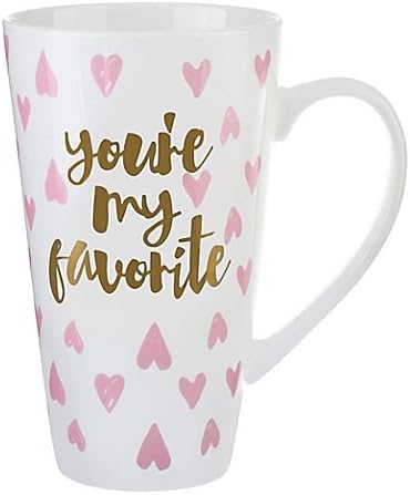 Formations "You're My Favorite" Latte Mug in White/Pink