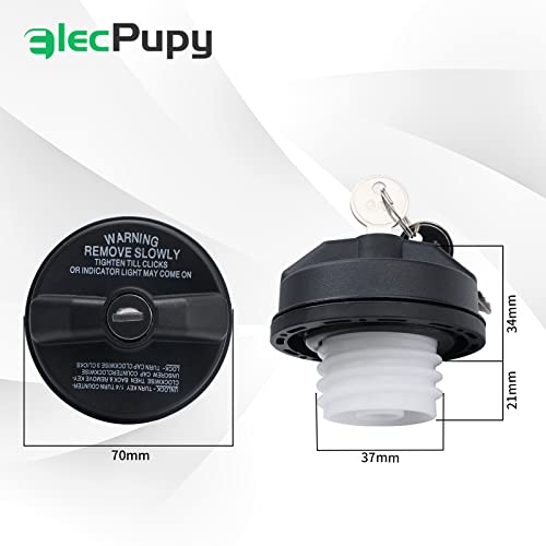 Locking Gas Cap, Lock fuel Cap Compatible with Toyota 4Runner, Buick, Honda, Lexus, Isuzu, Acura
