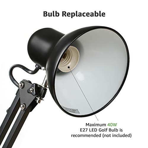 Lepro LED Desk Lamp, E27 Screw Bulb Holder, Swing Arm Architect Lamp