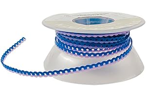 SINO DENTAL GROUP Funny Braces Power Chain Two Color Combos Dental Orthodontic Elastic Bands Power Chain 15 Feet/Roll (Blue&Pink, Short)