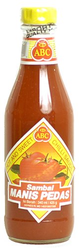 ABC Indonesian Sambal Manis Pedis - Hot & Sweet Chili Sauce, 11.5-Ounce Bottle (Pack of 3)