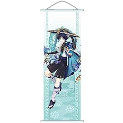 Flyshun Furina Wall Scroll Poster,Hanging Wall Art