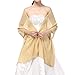 Soffte Cloud Sheer Chiffon Women Evening Shawls and Wraps for Dresses Dark Champagne