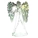 THE NIFTY NOOK Lighted Angel Figurine Frosted - LED Color Changing Praying Angel Statue with Large Color Changing LED Wings