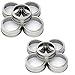 Mason Jar Replacement Rings or Tops Durable & Rustproof Tinplate Metal Bands/Rings for Mason Jar, Ball Jar, Canning Jars,Storage (Set of 10 wide mouth)