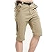 Toomett Men's Outdoor Hiking Convertible Quick Dry Pants Elastic Waist Casual Lightweight Fishing Shorts