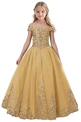 Tulle Flower Girl Dress for Wedding Sparkly