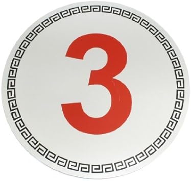 Amazon Co Jp ホテルのドアオフィスデスクトップアラビア数字の記号番号3サインステッカーシルバートーン ホーム キッチン