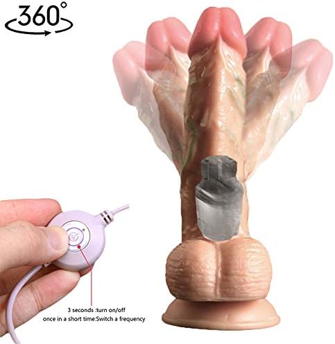 7 inch Lifelike Silicone Body Relax Waterproof Massage Hand-Free for Women Beginners