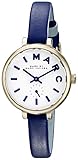 Marc by Marc Jacobs Women's MBM1354 Gold-Tone Watch with Blue Leather Band