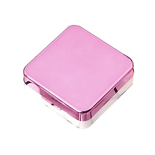 Qishi Mini Travel Simple Contact Lens Case Box Container Holder (Violet)