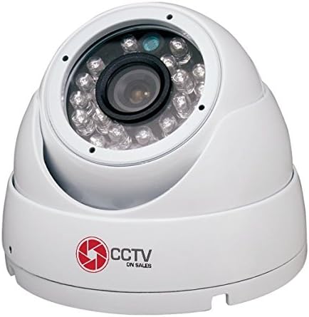Dome Security Camera 1080p Waterproof 30fps 2 MP 4 in 1 Technology AHD/CVI/TVI/Analog Indoor/Outdoor, Vandal Proof Eyeball Fixed Lens 3.6 mm 24 IR LEDs