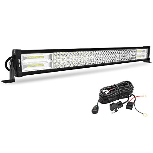 LED Light Bar OEDRO 30 Inch 768W 53760LM Quad-Rows Spot Flood Combo Led Lights Work Lights+Wiring Harness IP68 Grade Off Road Light 12V 24V Fit for Pickup Jeep SUV 4WD 4X4 ATV UTE Truck Tractor etc