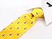 Scott Allan Colection Men's Yellow Tie | Fluer De Lis Necktie Cannary Yellow | Jacquared Woven Neckties | Canary Yellow Neck Tie