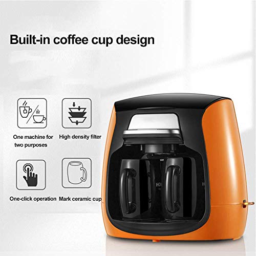 HaoLi Kaffeemaschine, Trocknungsschutz, Tropfschutzfunktion, Mini-Reisekaffeemaschine, permanenter wiederverwendbarer… – Bild 3
