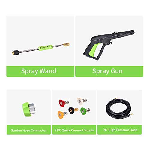 PowRyte Elite Electric Power Washer,Pressure Washer with 5 Quick