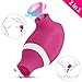 Sucking & Licking 2 in 1 Clitoris Vibrator for Double Stimulation, Adorime Clit Sucker Tongue Vibrator Stimulator for Oral Sex Solo Blowjob, Nipples Massagers Cunnilingus Sex Toys for Women or Couples