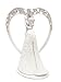Heart Language of Love Bride and Groom White Wedding Cake Topper Figurine