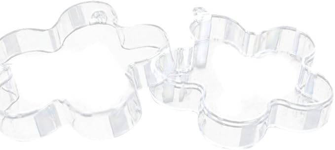 Lovind - Caja de Regalo para árbol de Navidad, plástico Transparente