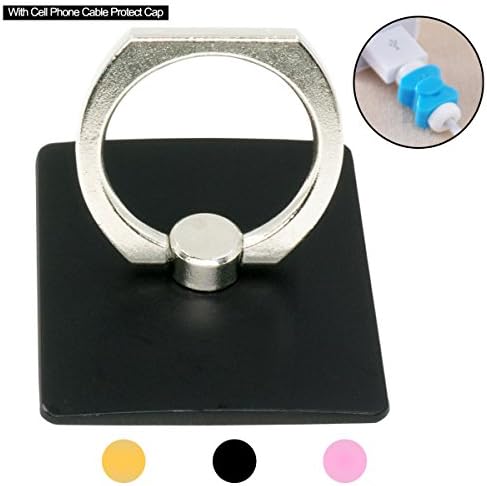 GreatStyler Cell Phone Ring Stand Holder Reusable Firmly Sticker Ring for Cell Phone Tablet 360 Degree Rotation Metal Phone Holder Stand Finger Grip for Tablet Mobile Phones