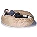 Jaxx 6 Foot Cocoon Large Bean Bag Chair for Adults, Camel