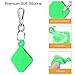 Fintie Silicone Case with Carabiner Keychain for Tile Mate (2020 & 2018), Anti-Scratch Lightweight Soft Protective Sleeve Skin Cover, Green- Glow in the Dark