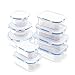 Royal Glass Food Storage Containers - 18-Piece Set - BPA Free and Microwave Safe without Lids - Glass Container Set Perfect for Meal Prep