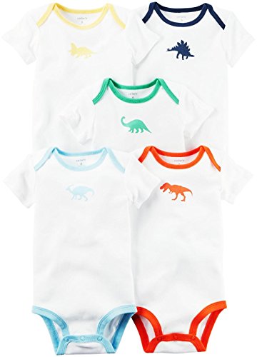 Carter's Baby Boys Multi-Pk Bodysuits 126g601, White Multi, 6 Months Baby