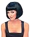 Rubies Women's Supermodel Costume Wig, Black, One Size