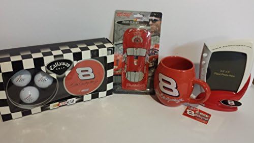 Nascar Dale Earnhardt Jr Collectibles--Coffee Cup, Picture Frame, Light Switch Plate Cover &amp; Callaway Golf Ball Set