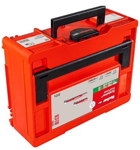 fischer DuoPower Systainer M137, 810-teiliges Befestigungsset, Intelligente Zwei-Komponenten-Dübel für Beton, Gipskarton, Voll- und Lochstein, All-in-