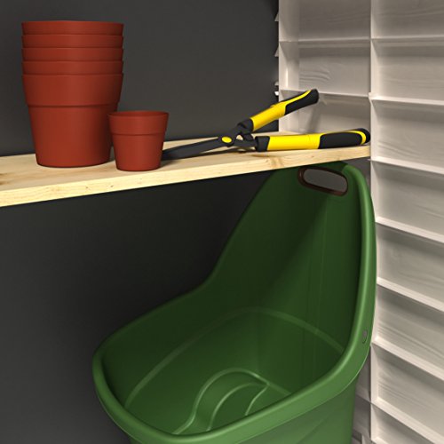 Keter 17197253 Store It Out Midi Gartenlager aus Kunststoff, Schuppen, Beige und Braun, 845 L, 130 x 74 x 110 cm – Bild 8